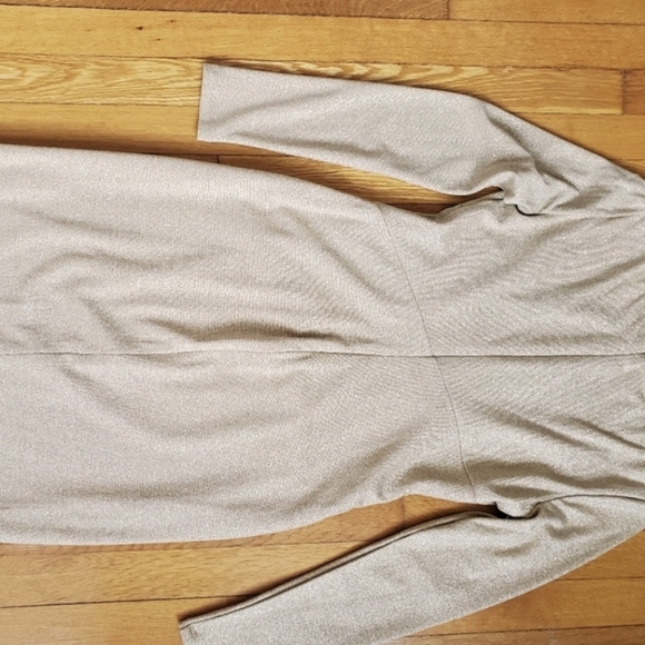 Ralph Lauren champagne gold stretch cocktail dress - Picture 5 of 6